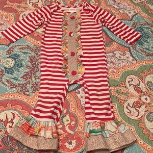 18m RicRac and Ruffles Christmas Romper
